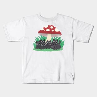 Cats under mushroom Kids T-Shirt